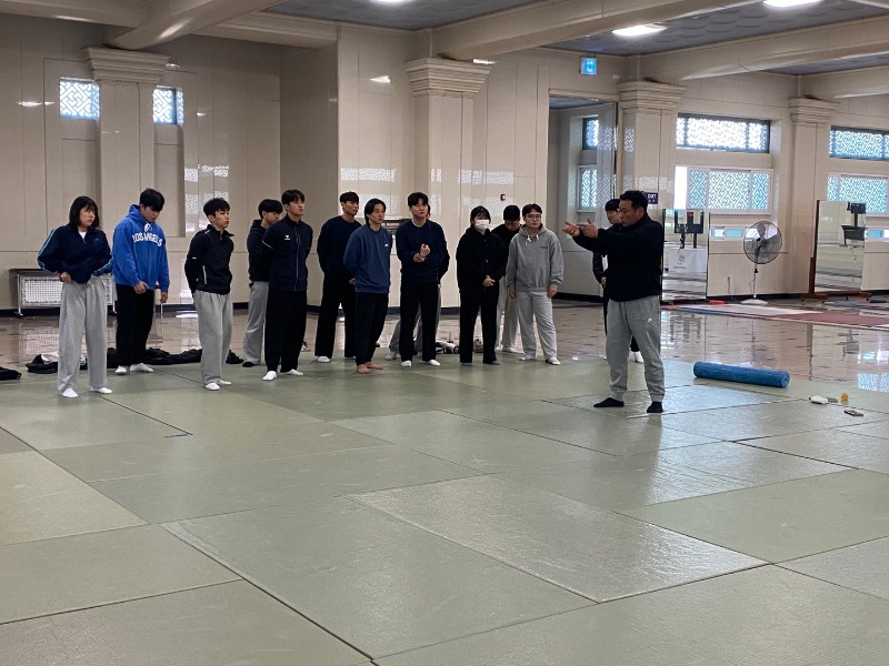 경호학과 기동사격 수업 ‘거수자 대응 및 vip 보호’